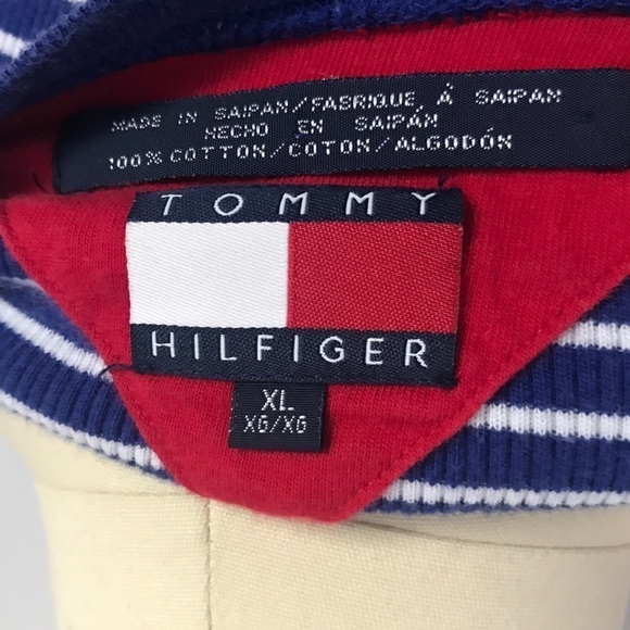 Tommy Hilfiger Varsity Letter Stripe Tee- XL - Picture 5 of 5